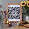 24PCS Mandala Stencils for Painting – Reusable Floral Mandala Templates for DIY Wall, Tile, Furniture, Canvas & Craft Decoration
